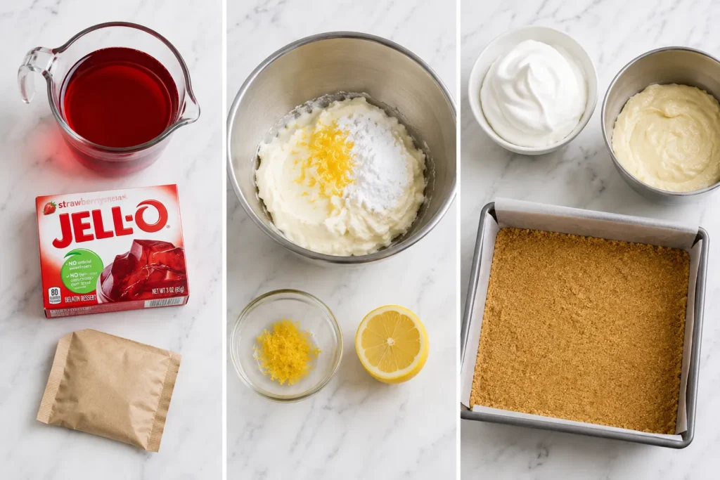 No-Bake Strawberry Lemon Bars