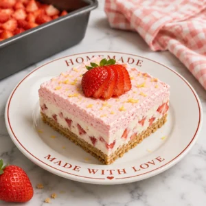 No-Bake Strawberry Lemon Bars