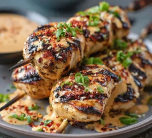 Bang Bang Chicken Skewers