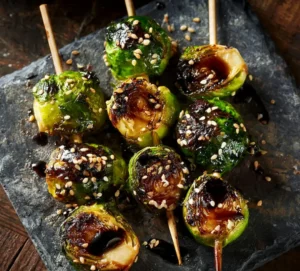 Caramelized Brussels Sprouts Skewers & Tasty and Easy