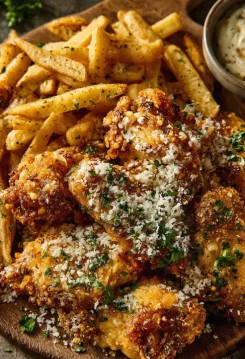 Crispy Garlic Parmesan Wings