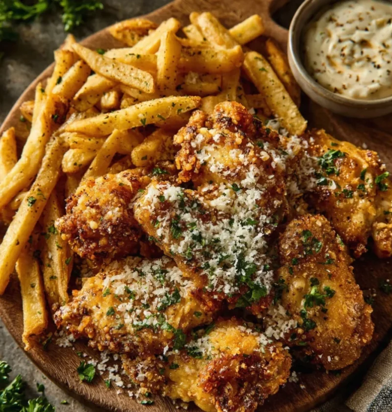 Crispy Garlic Parmesan Wings