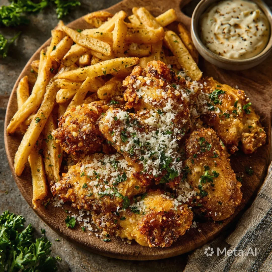 Crispy Garlic Parmesan Wings
