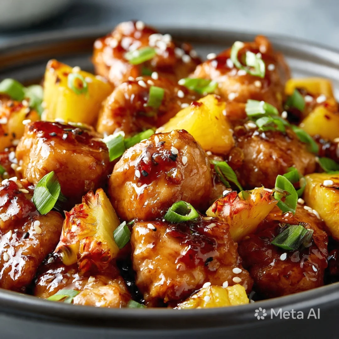 Crockpot Pineapple Chicken