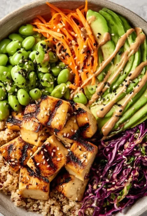Grilled Tofu Power Bowl