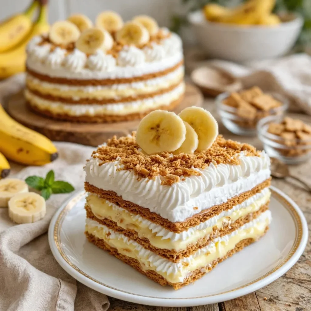 Banana Icebox Cake - Banana Icebox Cake