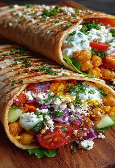 Chickpea & Feta Wrap