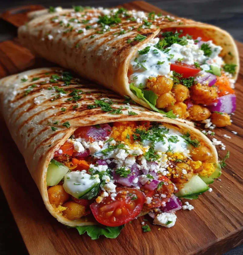 Chickpea & Feta Wrap