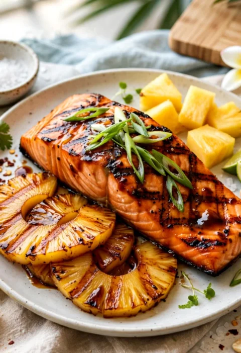Hawaiian Grilled Salmon