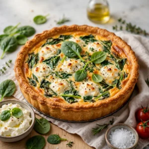 Ricotta and Spinach Quiche & 30 Minutes Meal