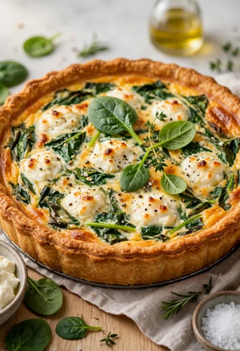 Ricotta and Spinach Quiche