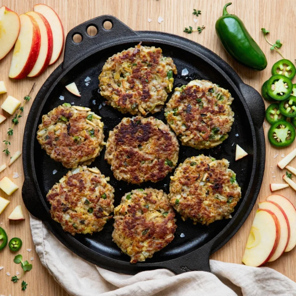 Apple Jalapeño Breakfast Sausage Patties