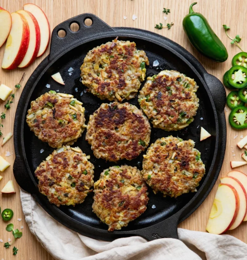 Apple Jalapeño Breakfast Sausage Patties