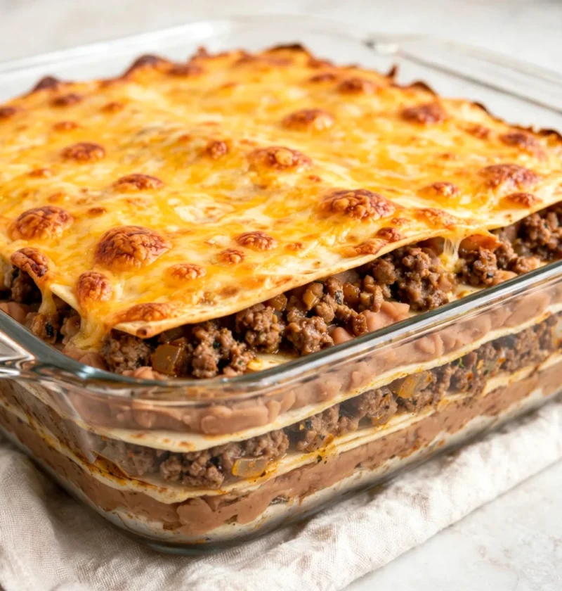 Beef Burrito Casserole