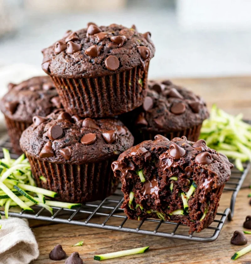 Chocolate Zucchini Muffins