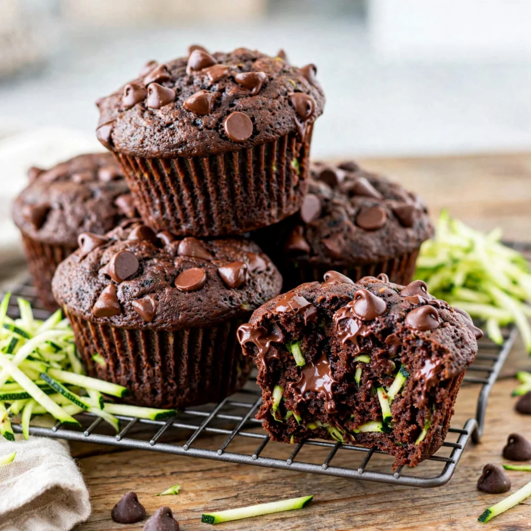 Chocolate Zucchini Muffins