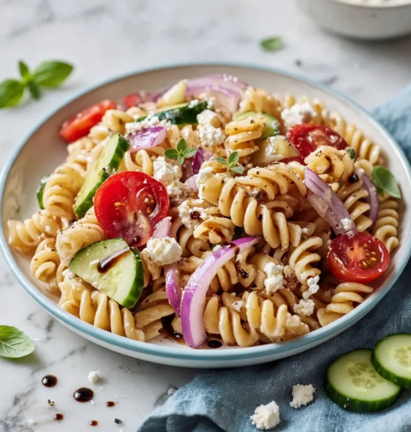 Classic Balsamic Pasta Salad with Feta