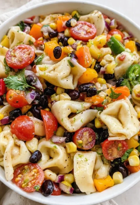 Cowboy Caviar Tortellini Salad