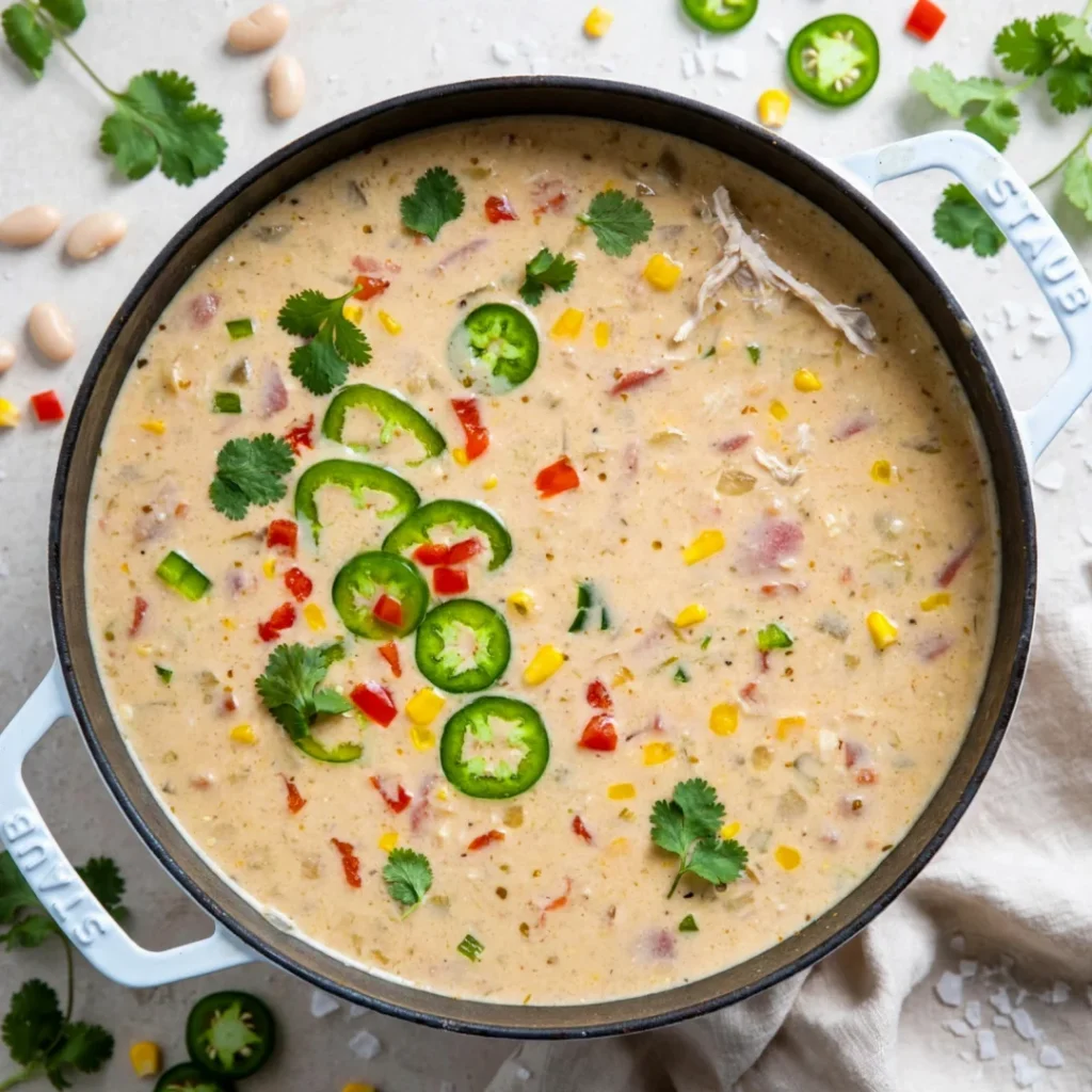 Creamy White Bean Chicken Chili - Creamy White Bean Chicken Chili