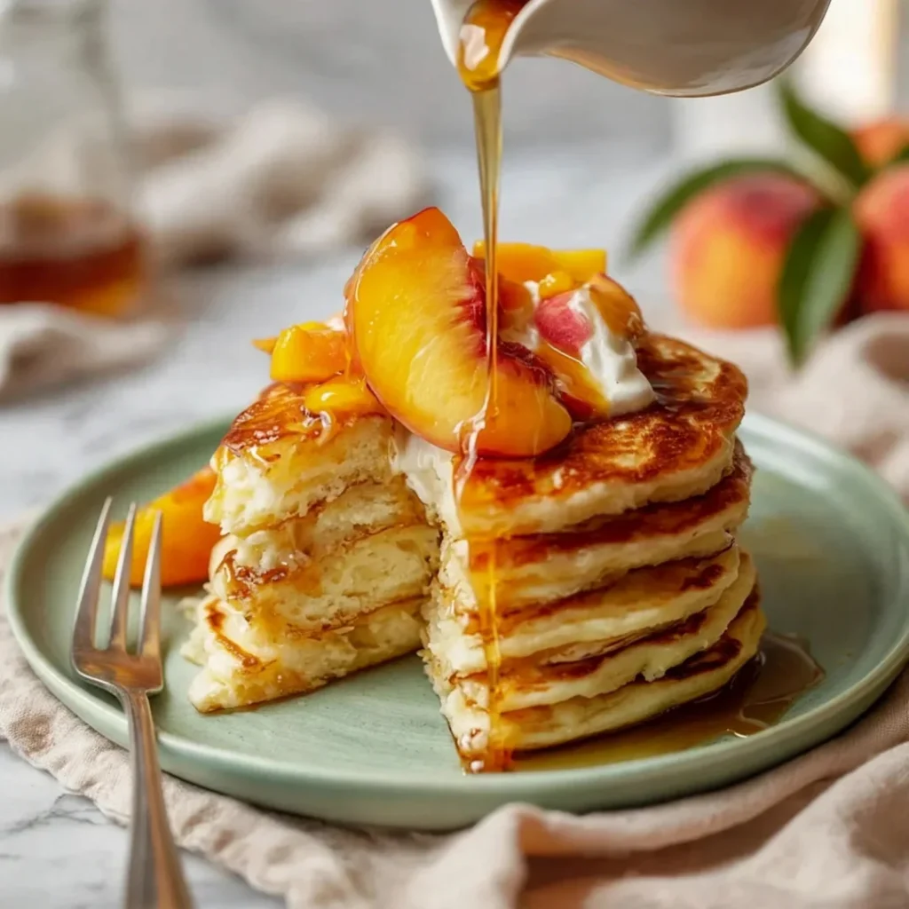 Easy Peach Pancakes - Easy Peach Pancakes