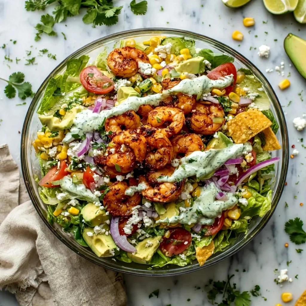 Easy Shrimp Taco Salad
