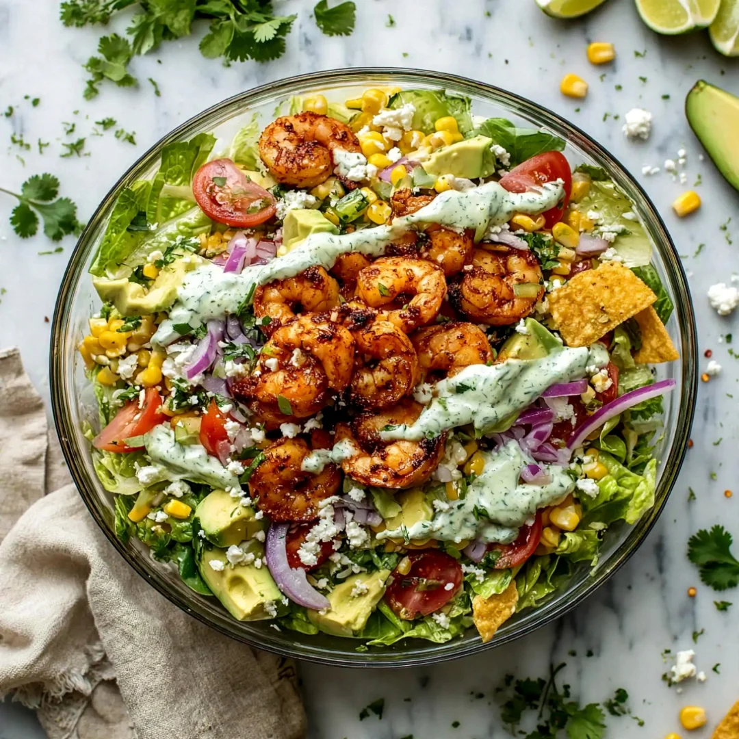 Easy Shrimp Taco Salad