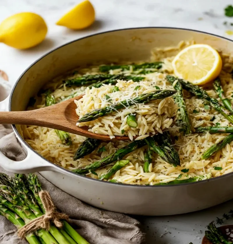 Irresistible Orzo with Asparagus and Parmesan