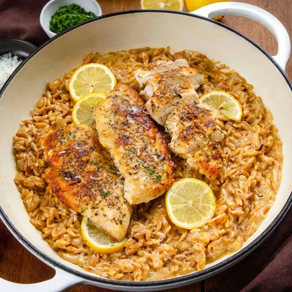 Lemon Chicken Orzo