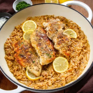 Lemon Chicken Orzo