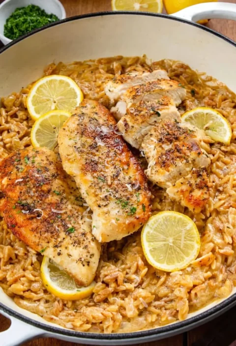 Lemon Chicken Orzo