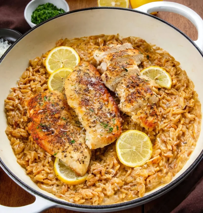 Lemon Chicken Orzo