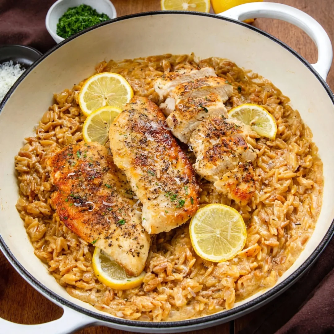 Lemon Chicken Orzo