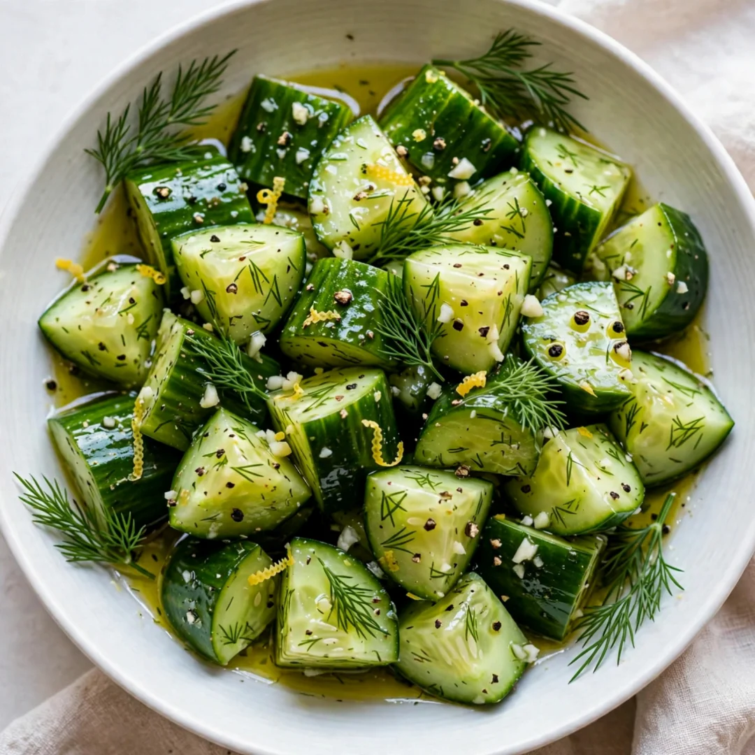 Lemon Dill Cucumber Salad