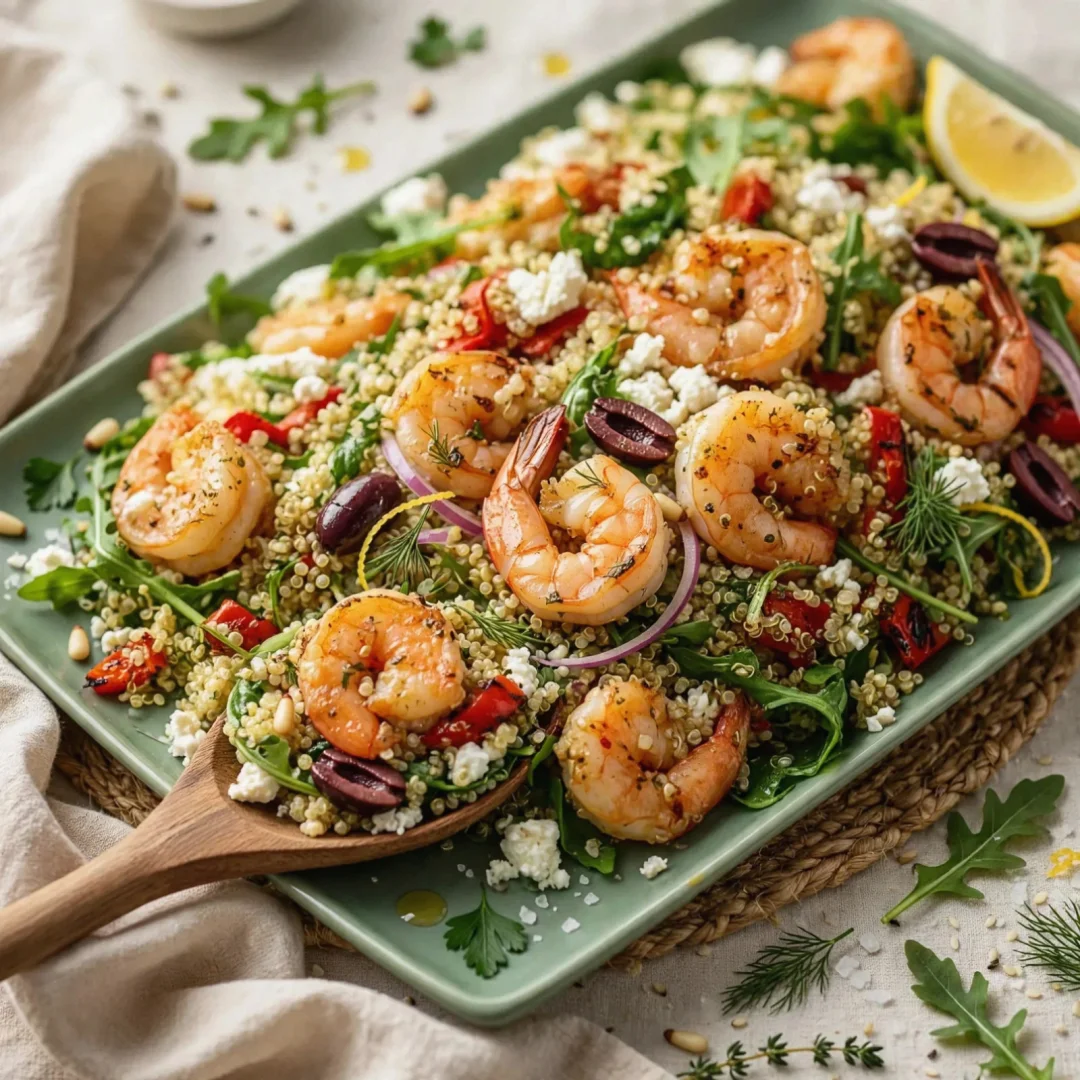 Mediterranean Shrimp Quinoa Salad
