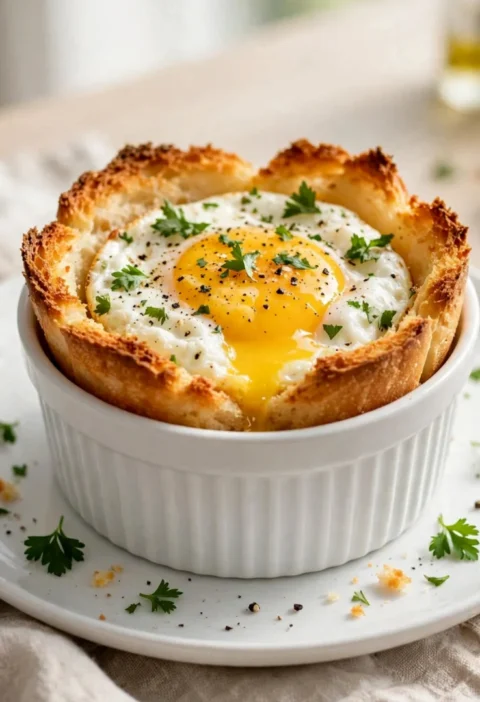 Air Fryer Egg and Bread