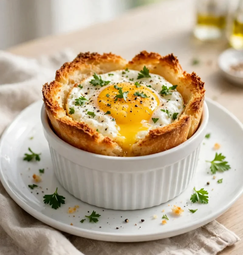 Air Fryer Egg and Bread