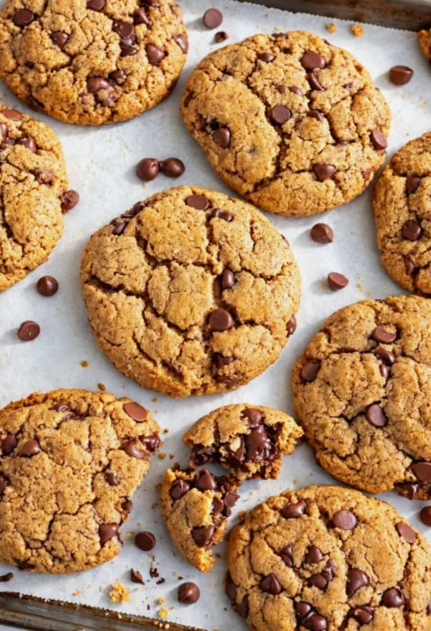Almond Butter Chocolate Chip Cookies