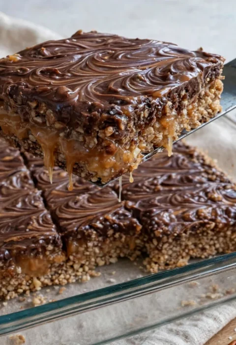 Aunt Martha's chocolate caramel bars