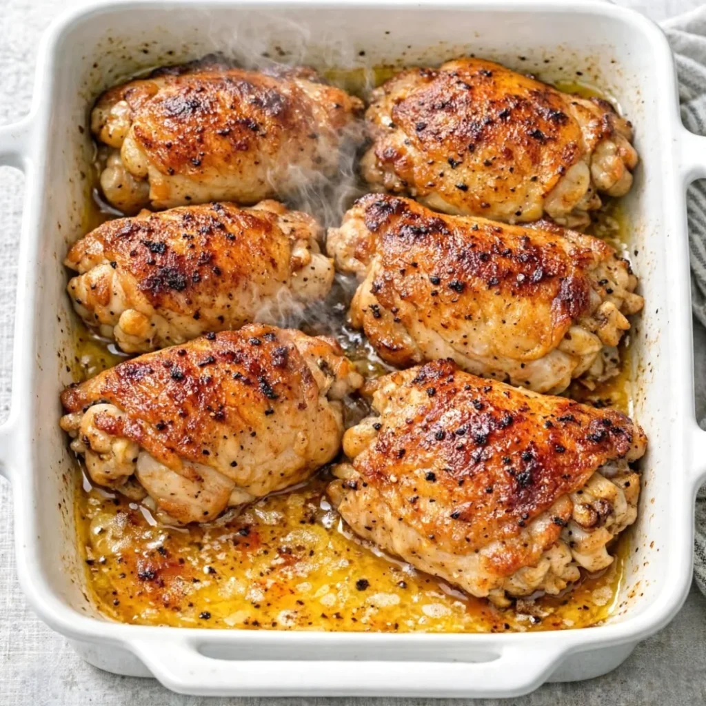 Baked Chicken Thighs - Baked Chicken Thighs