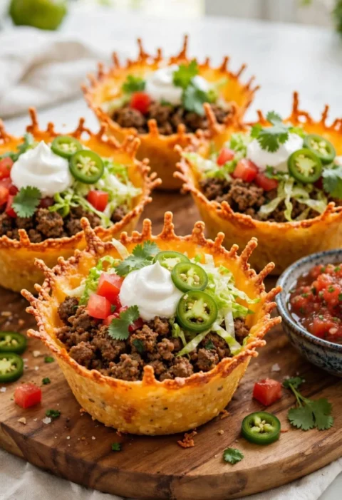 Cheese Shell Taco Cups