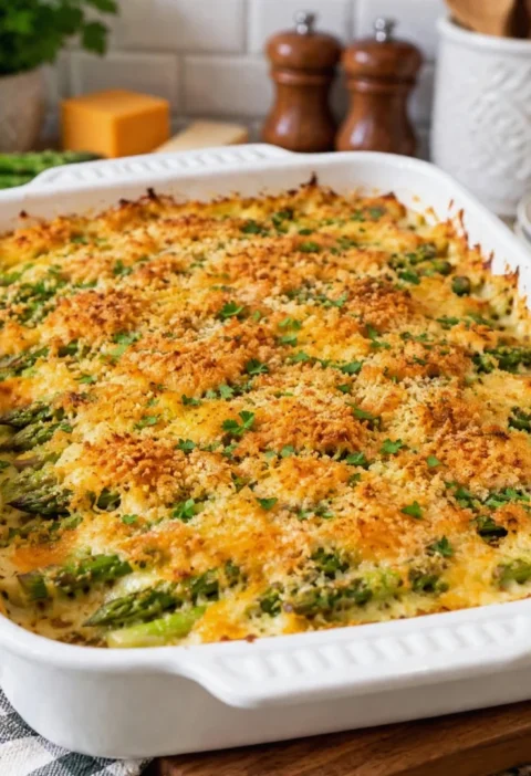 Cheesy Asparagus Casserole