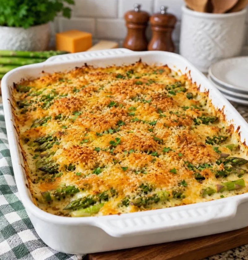 Cheesy Asparagus Casserole