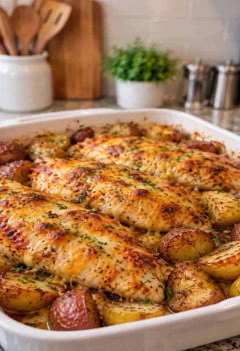 Cheesy Baked Chicken