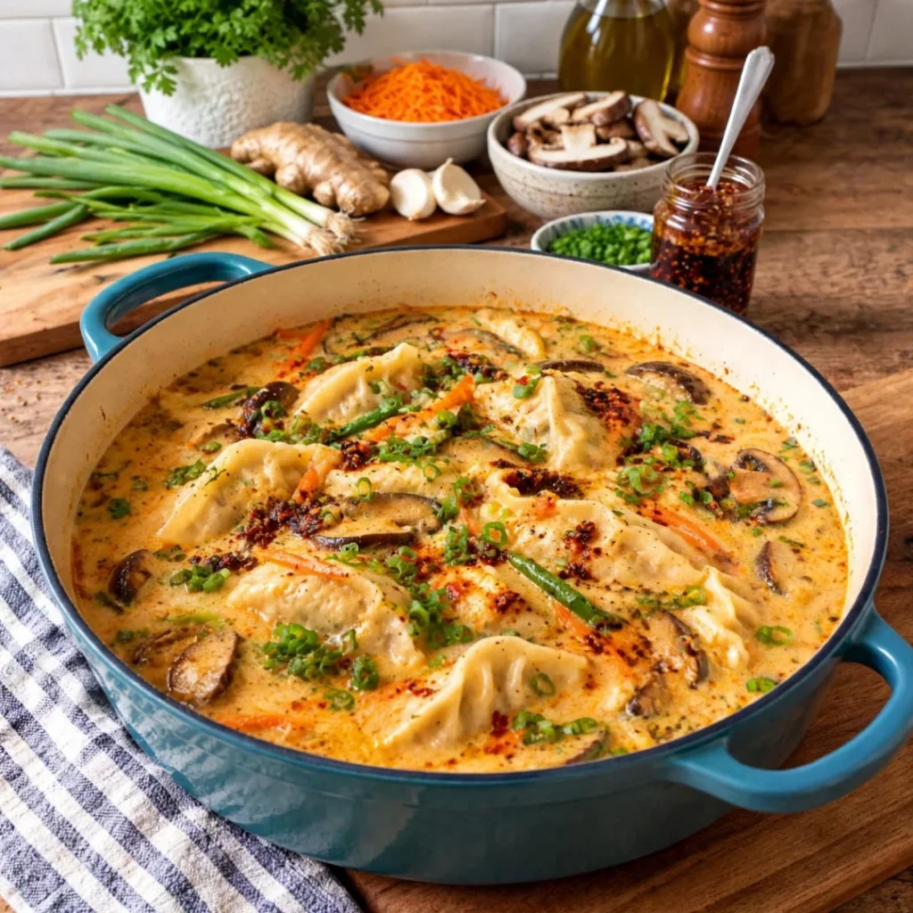 Creamy Potsticker Soup: A Comforting Delight Awaits!