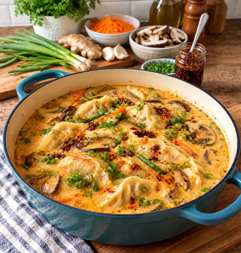 Creamy Potsticker Soup