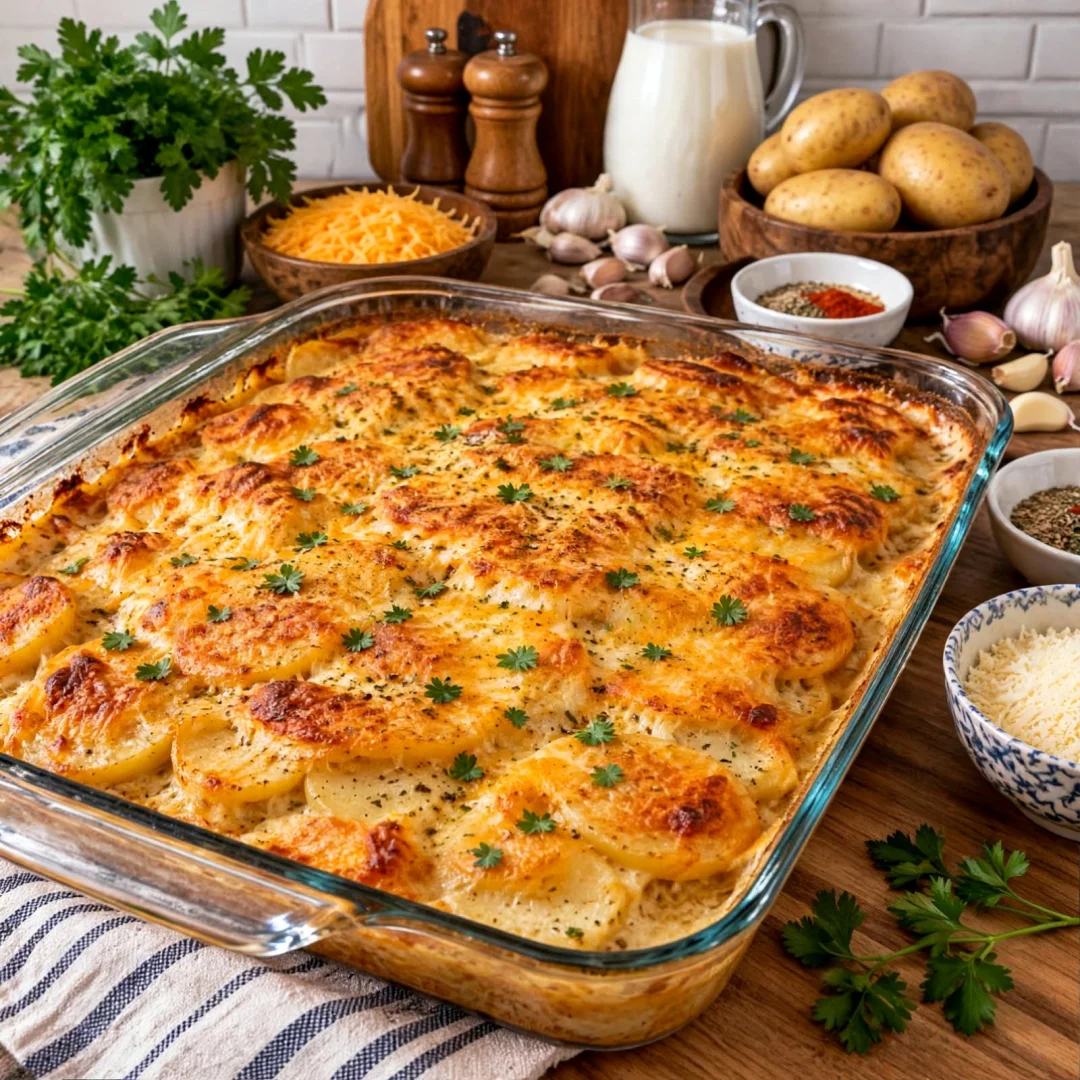 Easy Creamy Cheesy Potato Bake