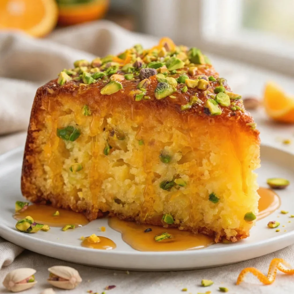 Flourless Orange Pistachio Cake