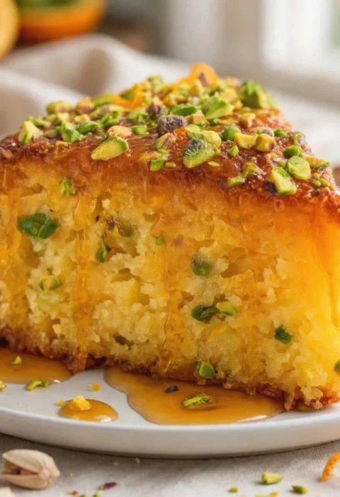 Flourless Orange Pistachio Cake