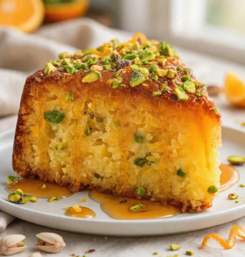 Flourless Orange Pistachio Cake