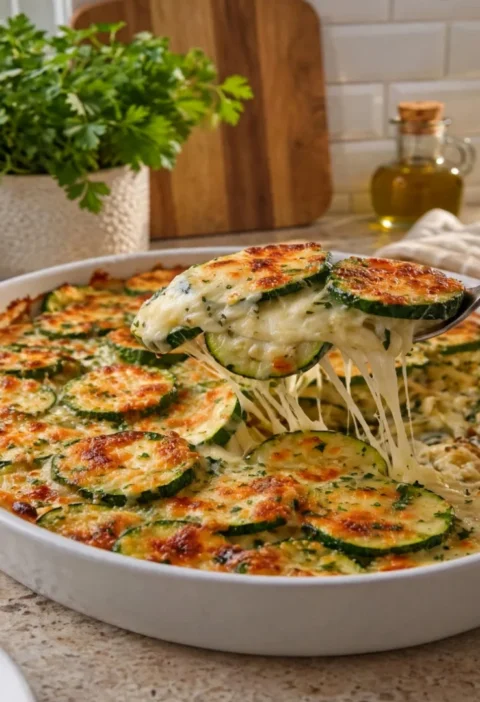 Baked Zucchini and Cheese